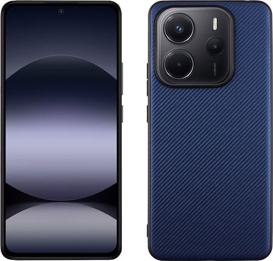 Volte-Tel Carbon Lift Back Cover Silicone Blue (Redmi Note 14 5G)