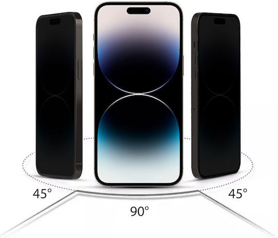 Hofi Anti Spy Glass Pro+ Privatsphäre Vollflächig gehärtetes Glas (iPhone 15)