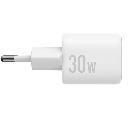 Anker Ladegerät ohne Kabel GaN mit USB-C Anschluss 30W Stromlieferung Weißs (Zolo)