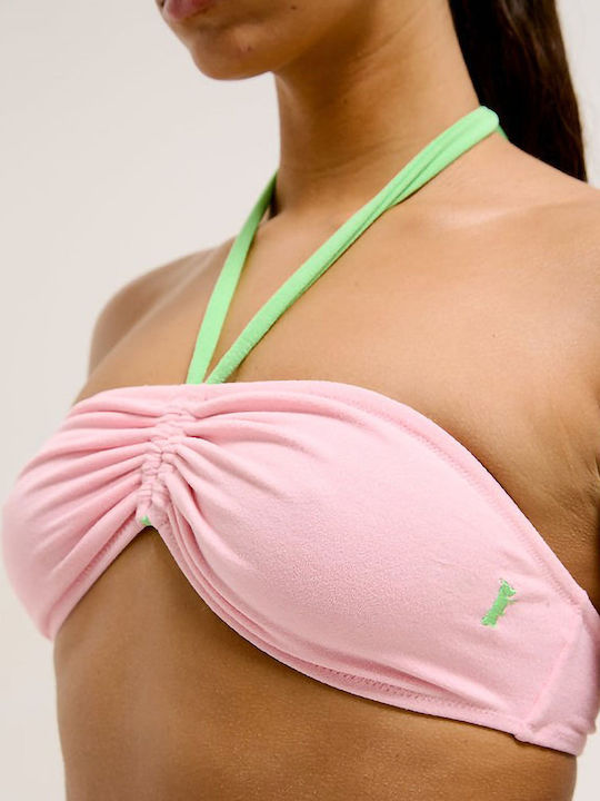Bikini Set Top & Slip Bottom with Detachable Straps Juicy Pink