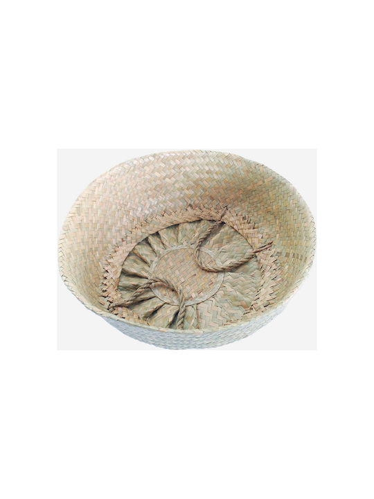 Atmosphera Decorative Wicker Basket with Handles Brown 43.5x43.5x29cm