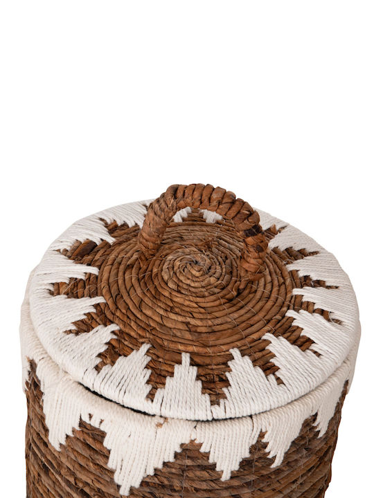 HomeMarkt Комплект декоративни кошници с капак и дръжки Brown 33x33бр 3бр