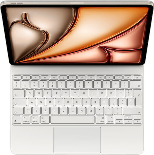 Apple Magic Keyboard Flip Cover Ελληνικά Λευκή (iPad Air 13" 2024/2025/2026)