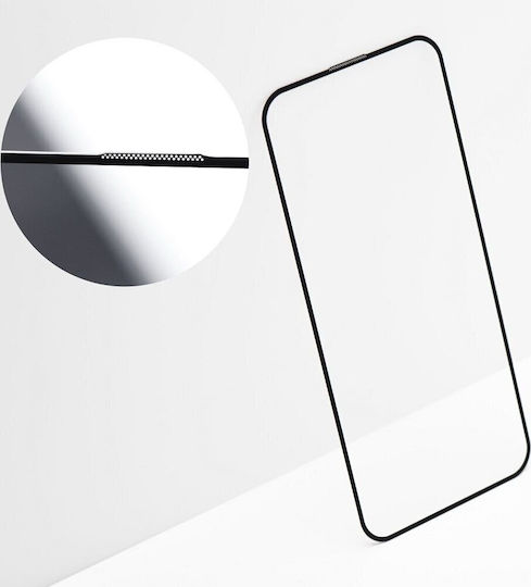 Premium Full Face Tempered Glass Μαύρο (iPhone 15)