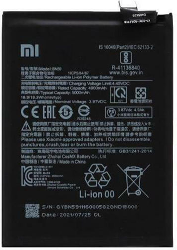 Bn59 Συμβατή Μπαταρία Αντικατάστασης 5000mAh για Redmi Note 10
