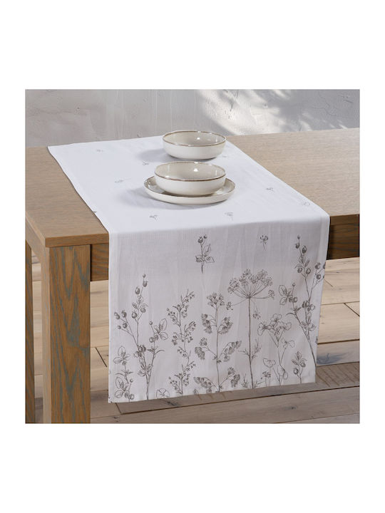 Nef-Nef Homeware Ράνερ Claris Εκρού 45x140εκ.