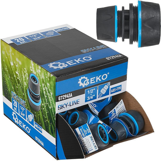 Connector Set Repairing Hoses From 1/2" To 3/4" 20 Pieces Geko G72941a