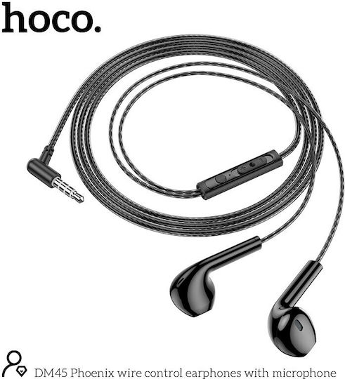 Hoco În ureche Handsfree cu Mufă 3.5mm Negru