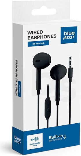 Blue Star Pa-e65 In-ear Handsfree Headphones with Connector 3.5mm Black