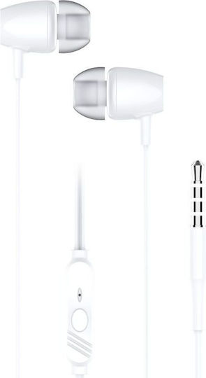 Blue Star Pa-e67 In-ear Handsfree Headphones with Connector 3.5mm White