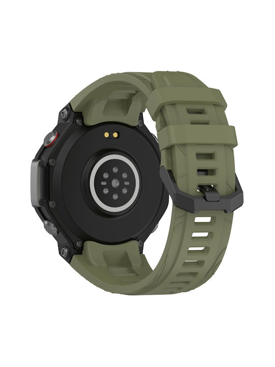 Λουράκι Σιλικόνης Πράσινο (Amazfit T-Rex 3)