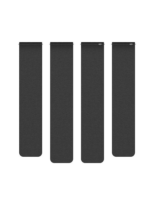 Techsuit Silikon Tragbares Band Schwarz für Samsung Galaxy Watch4/5/Active 2 Huawei Watch GT 3/GT 3 Pro