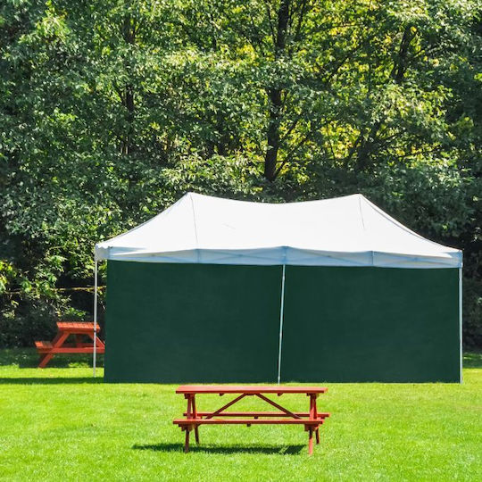 Set 2 Side Panels Pavilion Relaxdays Approx 2 X 3 M Dark Green