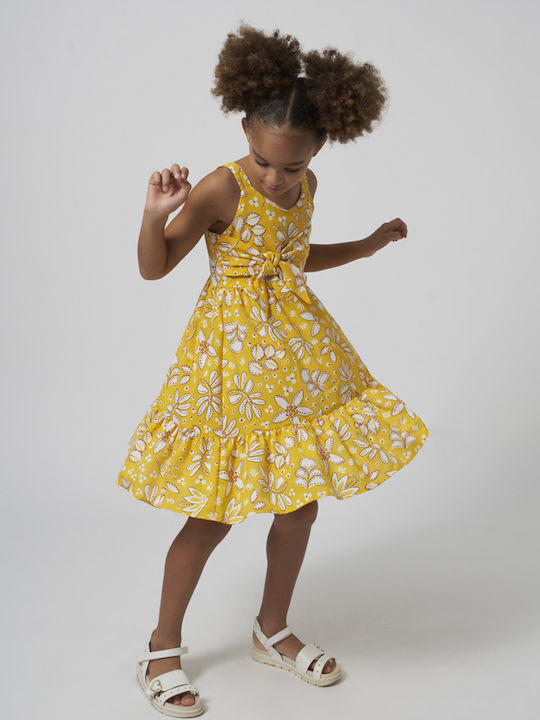 Kinderkleid Ärmellos Fuchsie