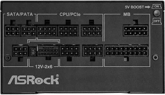 ASRock Phantom Gaming PG-1000G 1000W Schwarz Computer-Netzteil Vollständig modular 80 Plus Gold