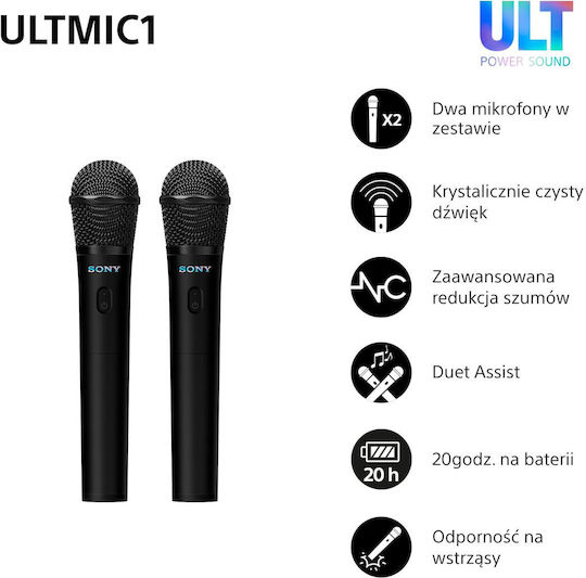 Sony ULTMIC1 Σετ Δυναμικό Μικρόφωνο με USB Type-C Χειρός