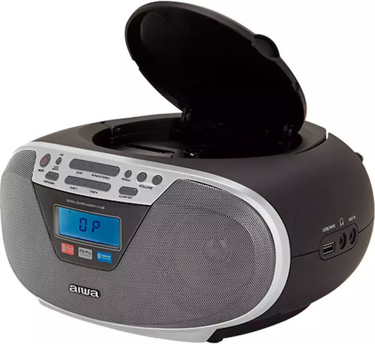 Aiwa Φορητό Ηχοσύστημα με Ραδιόφωνο / Bluetooth Ασημί