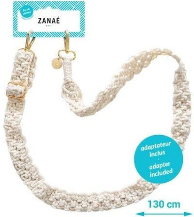 Zanae Straw Hat Neck Strap White Zan19727