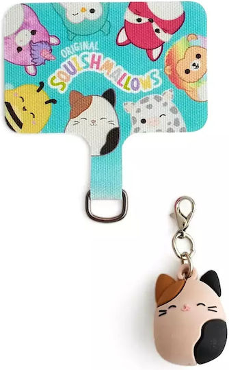 Lazerbuilt Squishmallows Cam Cat Mobile Charm – Universal Μπρελόκ Κινητού Pad Σύνδεσης