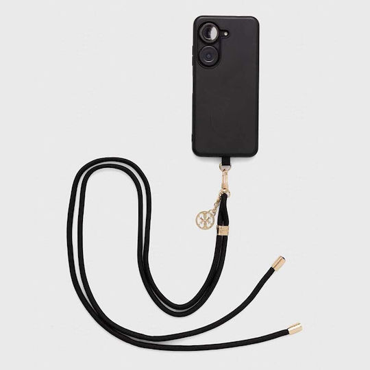 Guess CBDY Cord Nylon Metal Charm Neck Strap for Mobile Phones Pink