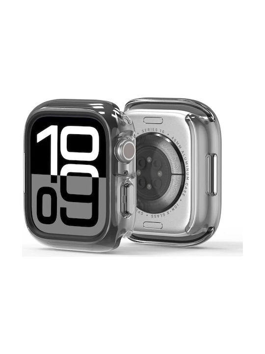 Dux Ducis Case Plastikhülle in Schwarz Farbe für Apple Watch Serie 10 46 mm