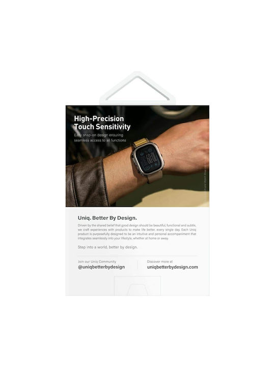 Uniq Πλαστική Θήκη με Τζαμάκι σε Μαύρο χρώμα για Apple Watch Ultra 49mm