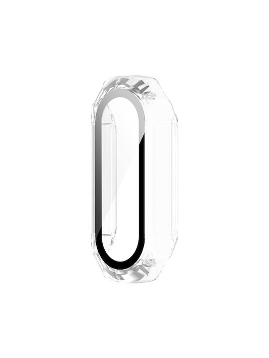 Techsuit Defense360 Pro Plastic Case with Glass in Transparent color for Mi Band 7