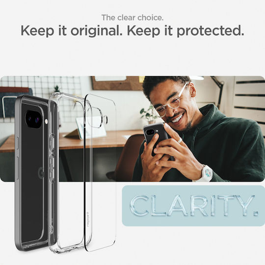 Spigen Ultra Hybrid Umschlag Rückseite Silikon / Kunststoff 2mm Transparent (Google Pixel 9a)