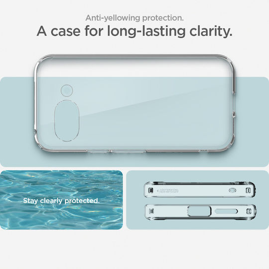 Spigen Ultra Hybrid Umschlag Rückseite Silikon / Kunststoff 2mm Transparent (Google Pixel 9a)