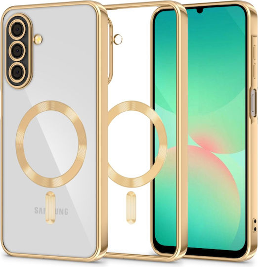 Tech-Protect Magflex Umschlag Rückseite Silikon / Kunststoff Transparent Gold (SAMSUNG A36 5G)