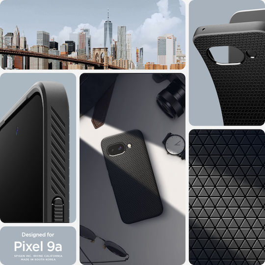 Spigen Liquid Air Back Cover Silicon 0.3mm Negru (Google Pixel 9a)