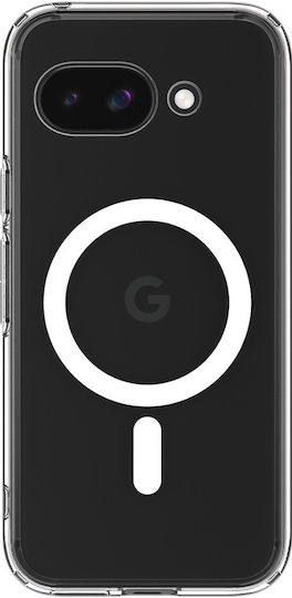Spigen Ultra Hybrid Metal Ring (MagFit) Back Cover Silicon / Plastic 2mm Clear White (Google Pixel 9a)