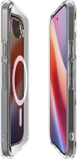 Spigen Ultra Hybrid Metal Ring (MagFit) Back Cover Silicon / Plastic 2mm Clear White (Google Pixel 9a)