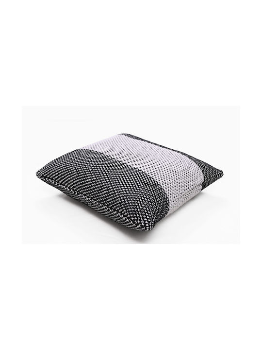 Liolios Home Μαξιλάρι Καναπέ Honey Bee από 100% Βαμβάκι Black/White 40x60εκ.