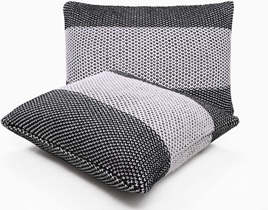 Liolios Home Μαξιλάρι Honey Bee Black/White 50x50εκ.