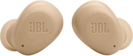 JBL Wave Buds Bluetooth Handsfree Earphones with Sweat Resistance and Charging Case Beige