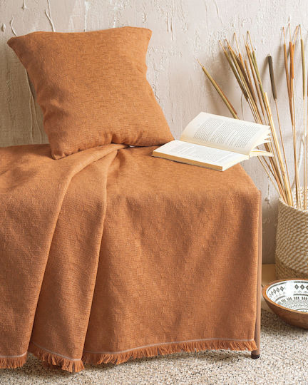 Rythmos Rythmos Decorative Pillow Case Ermis Terra Cotta 40x40cm