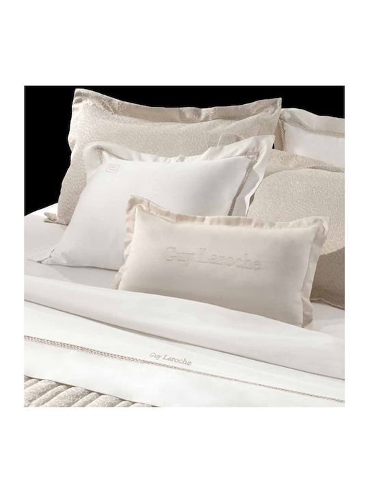 Guy Laroche Bettwäsche-Set King Size 270x280cm. Blend Ecru Ivory 4Stück