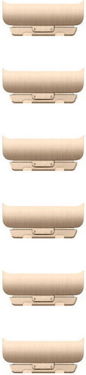 Apple Gold Link Bracelet Kit Щифтове Златист (Apple Watch 46 мм)