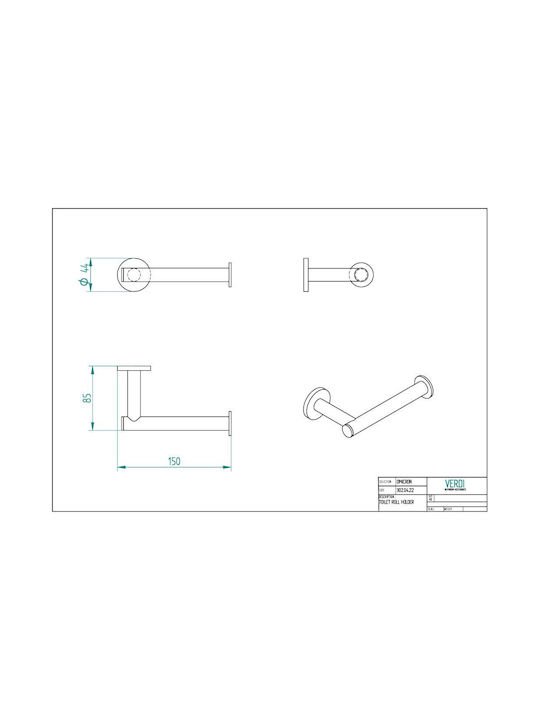 Verdi Omicron Paper Holder Green