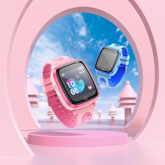 Hoco Y100 Smartwatch με SIM (Ροζ)