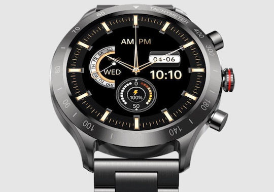 Riversong Motive 9 Max Stainless Steel Smartwatch with Heart Rate Monitor (Gray)