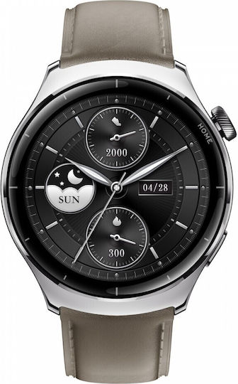 Mibro Watch Lite3 Pro Wasserdicht mit Pulsmesser (Khaki Gray (Silver))