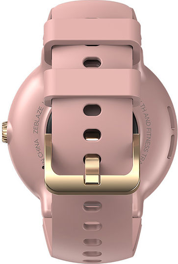 Zeblaze Lily 2 39mm Smartwatch με Παλμογράφο (Misty Pink)
