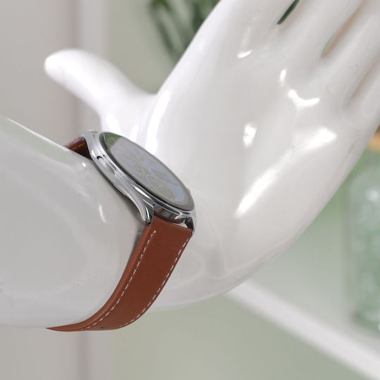 Hoco Y22 Call Version Smartwatch με Παλμογράφο (Ασημί)