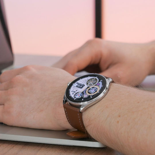 Hoco Y22 Call Version Smartwatch με Παλμογράφο (Ασημί)