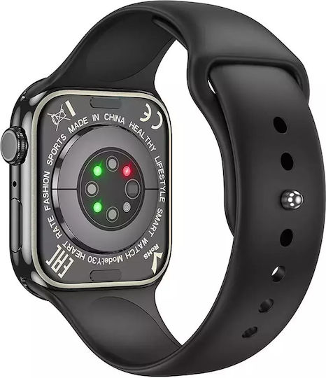 Hoco Y30 Aluminium Smartwatch με Παλμογράφο (Μαύρο)