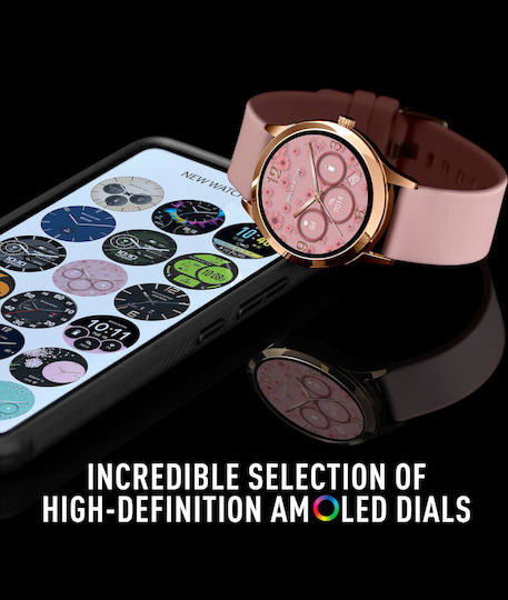 Reflex Active Series 31 35mm Smartwatch mit Pulsmesser (Pink Rubber Strap)