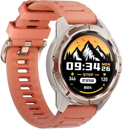 Mibro GS Active Smartwatch με Παλμογράφο (Χρυσό)