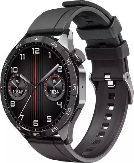 XO Watch 4 46mm with Heart Rate Monitor (Black)